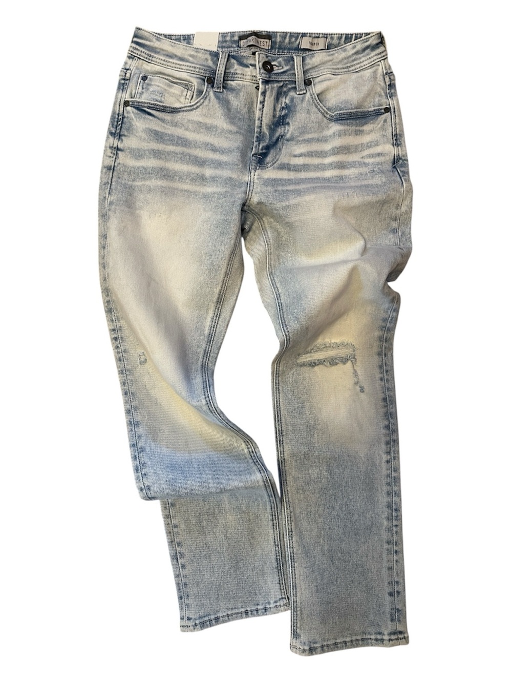 BUCKLE DEPARTWEST 31x30 Faded Blue Trouper Straight Stretch Mens Jean current